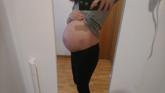 妊娠37週　お腹　写真　ブログ